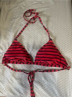 Micheal Kors navy and red bikini top